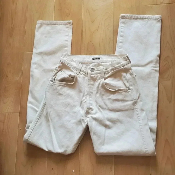 Nwot INDUSTRIA off white jeans Size 28 - Picture 2 of 4